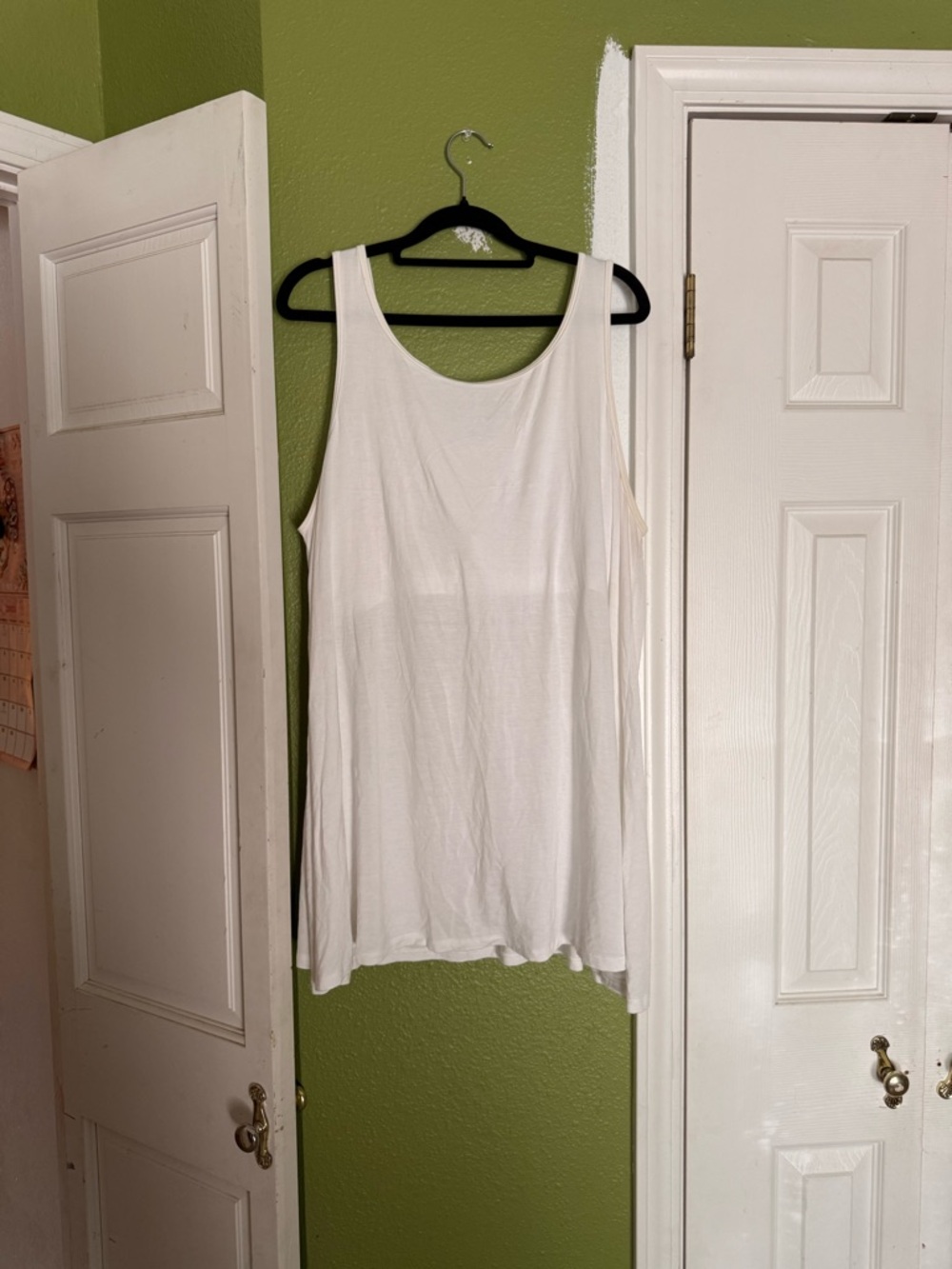 Classic White and blue Women's Scoop Neck Tank Top